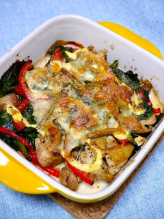 チキンほうれん草のチーズオーブン焼き-レシピのメイン写真