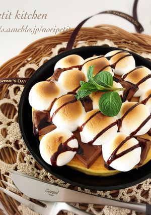 サクッ♪とろ〜り♡スモアパンケーキ♡-レシピのメイン写真