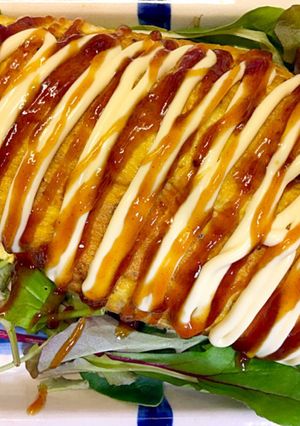 簡単絶品な豚肉たっぷりのとん平焼き-レシピのメイン写真