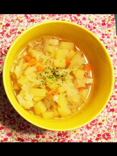 スプーンで食べる♡野菜ゴロゴロスープ-レシピのメイン写真