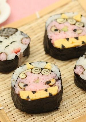 節分に！お多福のデコ巻き寿司-レシピのメイン写真