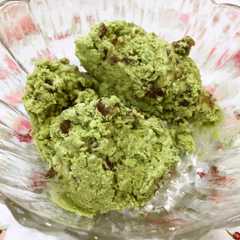 รูปของ 米粉の抹茶あずきアイス♡