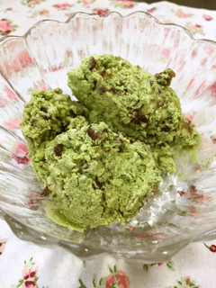 米粉の抹茶あずきアイス♡-レシピのメイン写真