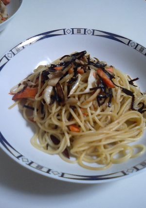 ふじっこ煮の和テイストパスタ-レシピのメイン写真