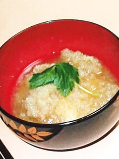 米油で揚げ餅のかぶべっこう椀-レシピのメイン写真