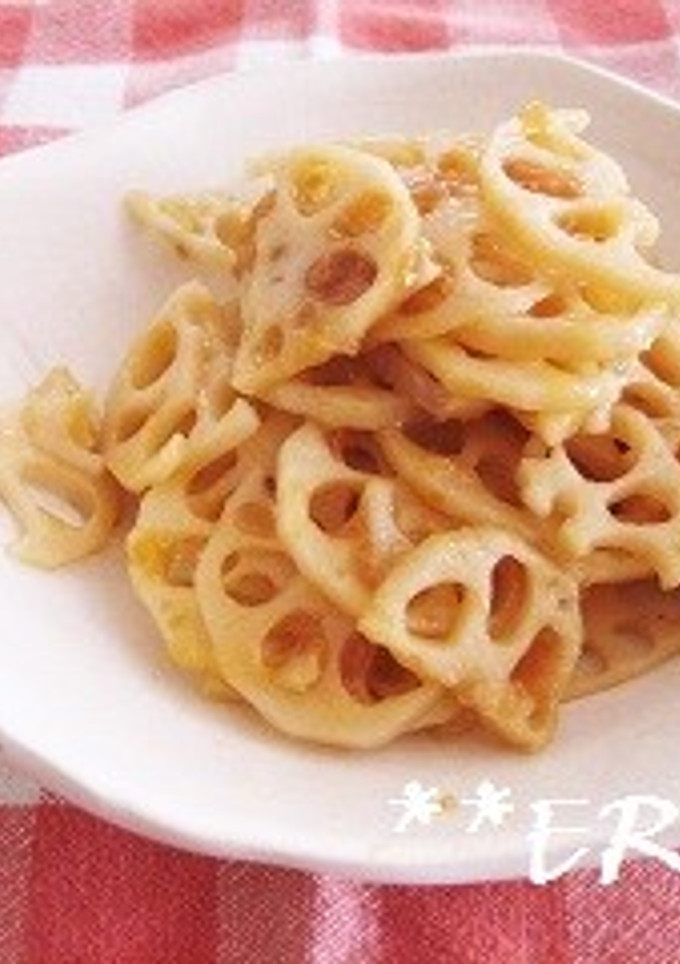 れんこんの梅和え～♪♪-レシピのメイン写真