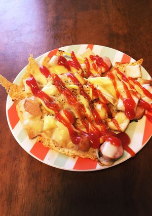 パン耳DE☆簡単ピザ-レシピのメイン写真