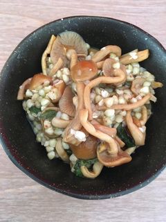 蕎麦の実 なめこ和え-レシピのメイン写真