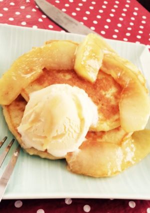ランチや朝食おやつに♡りんごのパンケーキ-レシピのメイン写真
