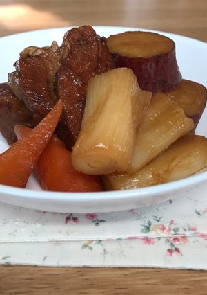煮豚とサツマイモの甘辛煮-レシピのメイン写真