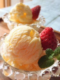 簡単濃厚!ヨーグルトバニラアイスクリーム-レシピのメイン写真