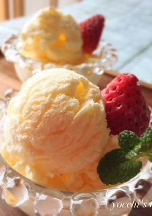 簡単濃厚！ヨーグルトバニラアイスクリーム-レシピのメイン写真