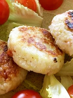 冷ご飯とジャガイモのおやき★ベーコン入り-レシピのメイン写真
