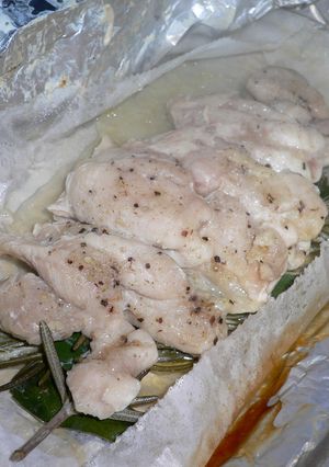 バーベキュー♪鶏のホイル焼き-レシピのメイン写真