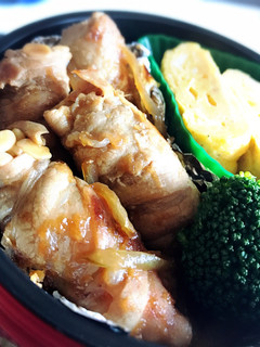 お弁当でボリューム豚丼♪豚バラ巻き-レシピのメイン写真