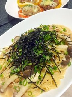 *梅と納豆の和風パスタ*-レシピのメイン写真