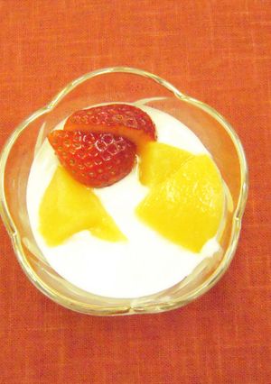 ヨーグルトムース☆宇都宮市保健センター-レシピのメイン写真