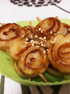お弁当にくるくるちくわ-レシピのメイン写真