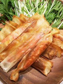 簡単☆おつまみにカリカリたらこチーズ春巻-レシピのメイン写真