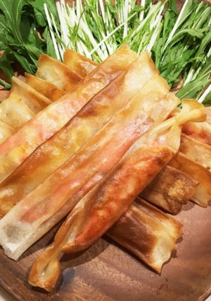 簡単☆おつまみにカリカリたらこチーズ春巻-レシピのメイン写真