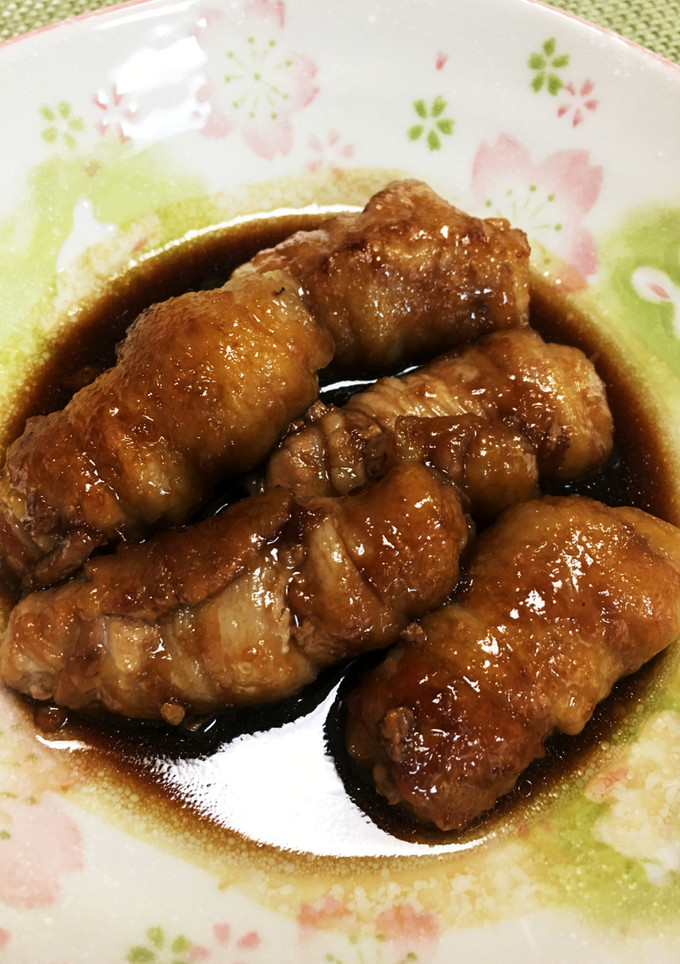 何も巻かない簡単甘辛肉巻き♡-レシピのメイン写真