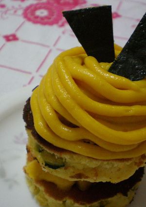 ホットケーキミックスでかぼちゃモンブラン-レシピのメイン写真