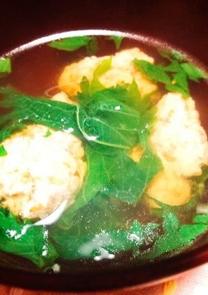 大葉たっぷり☆とりだんご-レシピのメイン写真