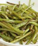 副産物でもう一品☆さつまいも茎のきんぴら
