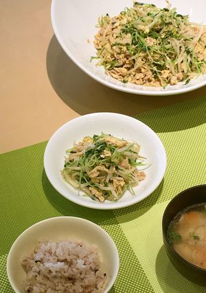 豆苗ともやしのチャンプルー-レシピのメイン写真