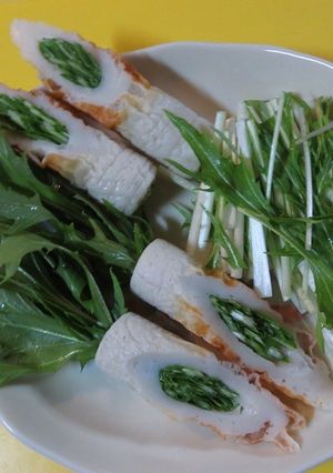 チクワに水菜を詰めたおつまみ-レシピのメイン写真