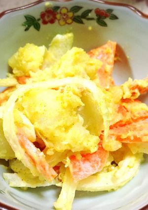 簡単！レンジでカレーポテトサラダ☆-レシピのメイン写真