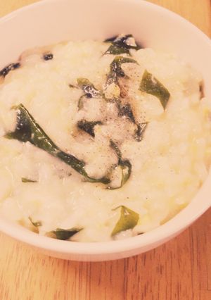 たまごわかめのお粥-レシピのメイン写真