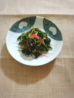 干し海老入り♪ほうれん草のおひたし-レシピのメイン写真