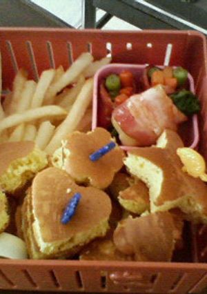 開けてビックリ☆ホットケーキお弁当＊＊-レシピのメイン写真