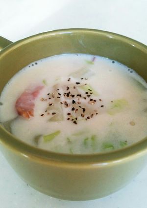 白菜とベーコンのとろ～りミルクスープ-レシピのメイン写真