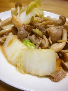 豚と白菜としめじの炒め物-レシピのメイン写真