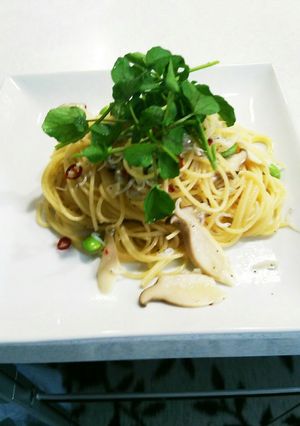 じゃことエリンギと枝豆のペペロンチーノ-レシピのメイン写真