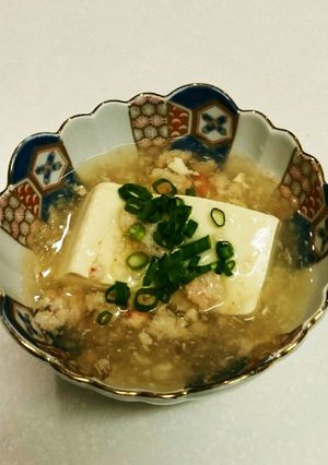 寒い夜に‼カニ缶で簡単豪華な豆腐あんかけ-レシピのメイン写真