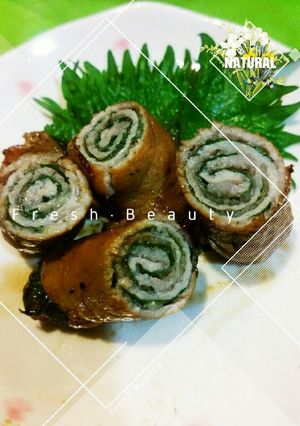 お弁当に豚肉のしそ巻き-レシピのメイン写真