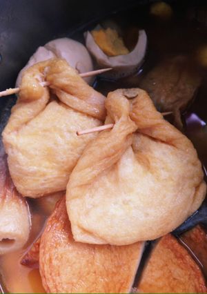 中身が出ない外れない！油揚げ巾着の留め方-レシピのメイン写真