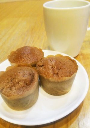 バナナとココアのカップケーキ-レシピのメイン写真
