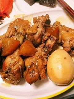 焼肉のタレだけで!圧力鍋で手羽元の照り煮-レシピのメイン写真