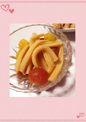ミニトマトとヤングコーンの浅漬け-レシピのメイン写真