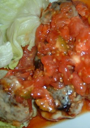 トマトチーズハンバーグ-レシピのメイン写真