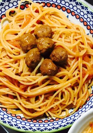 ミートボールパスタ-レシピのメイン写真