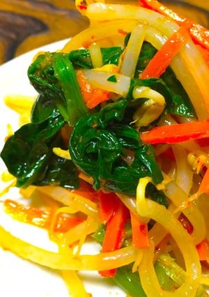 野菜シャキシャキ☆基本のピリ辛ナムル-レシピのメイン写真