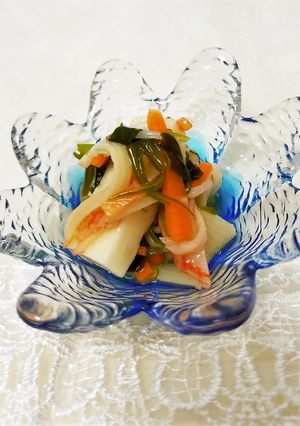 長芋とめかぶのシャキシャキ酢の物♪-レシピのメイン写真