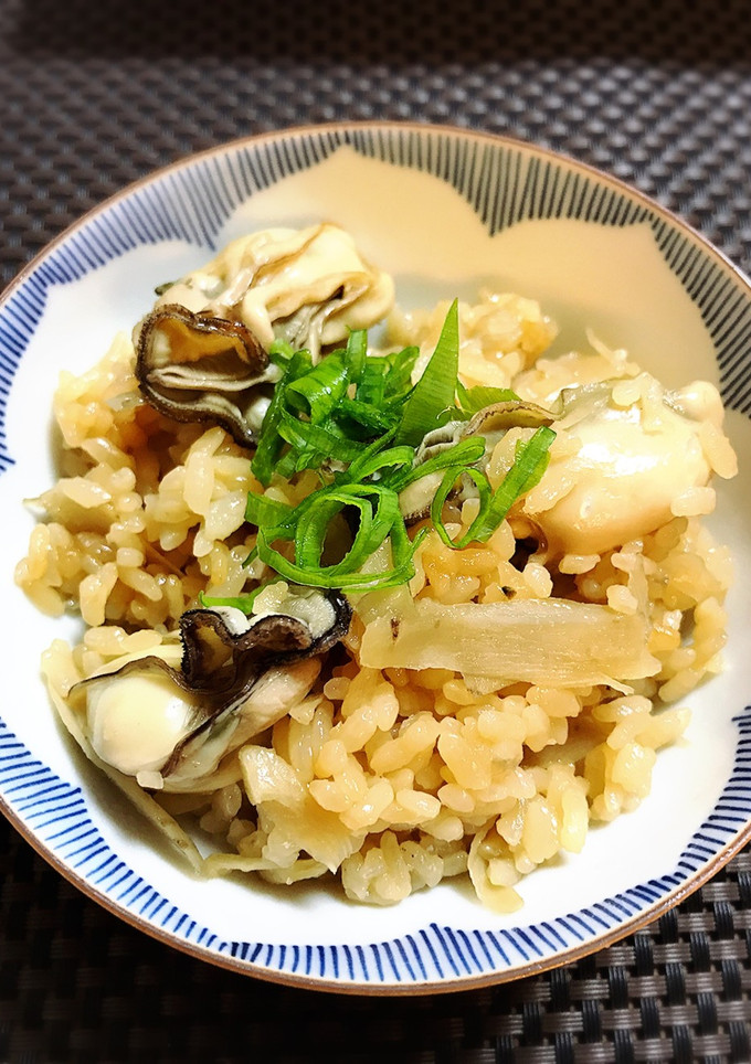 あっさり釜飯風＊牡蠣ごぼう飯-レシピのメイン写真