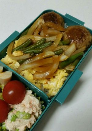 ハンバーグのお弁当(スープジャーでも)-レシピのメイン写真