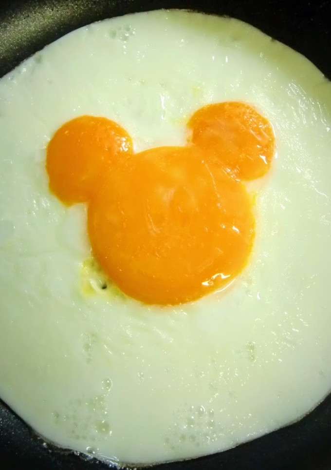 目玉焼き ３D-レシピのメイン写真